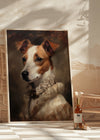 Jack Russell Tan & White Dog Portrait Print