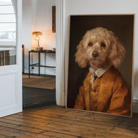 Golden Cockapoo Dog Portrait Print