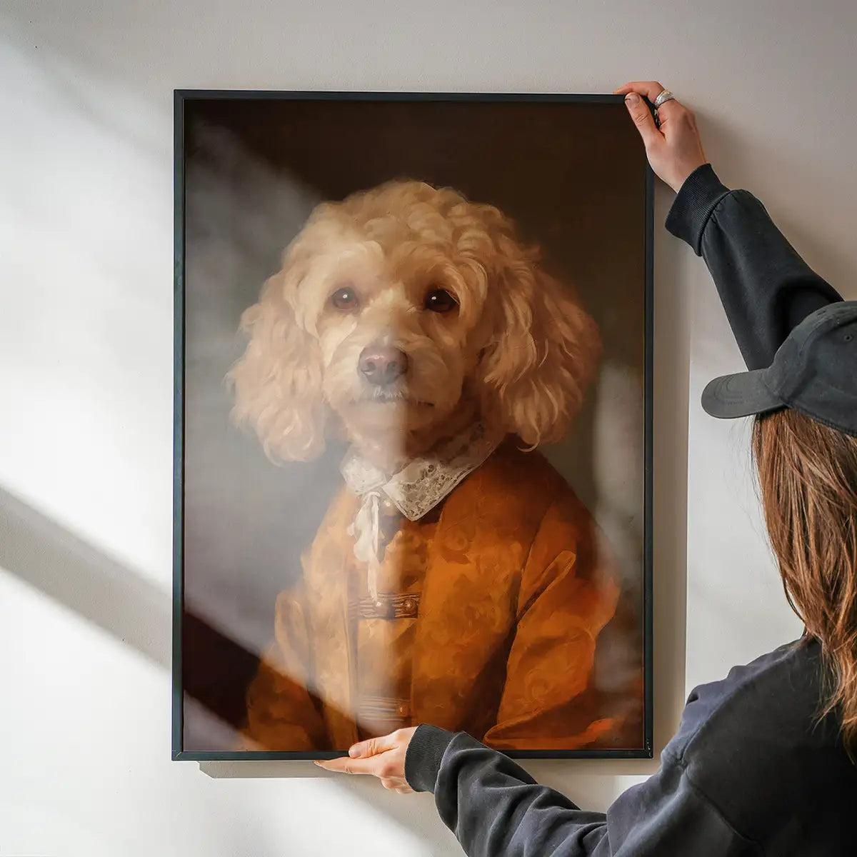 Golden Cockapoo Dog Portrait Print
