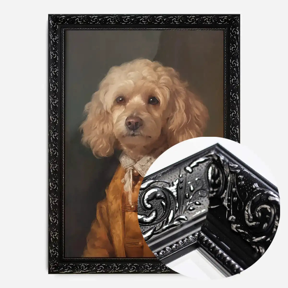 Golden Cockapoo Dog Portrait Print