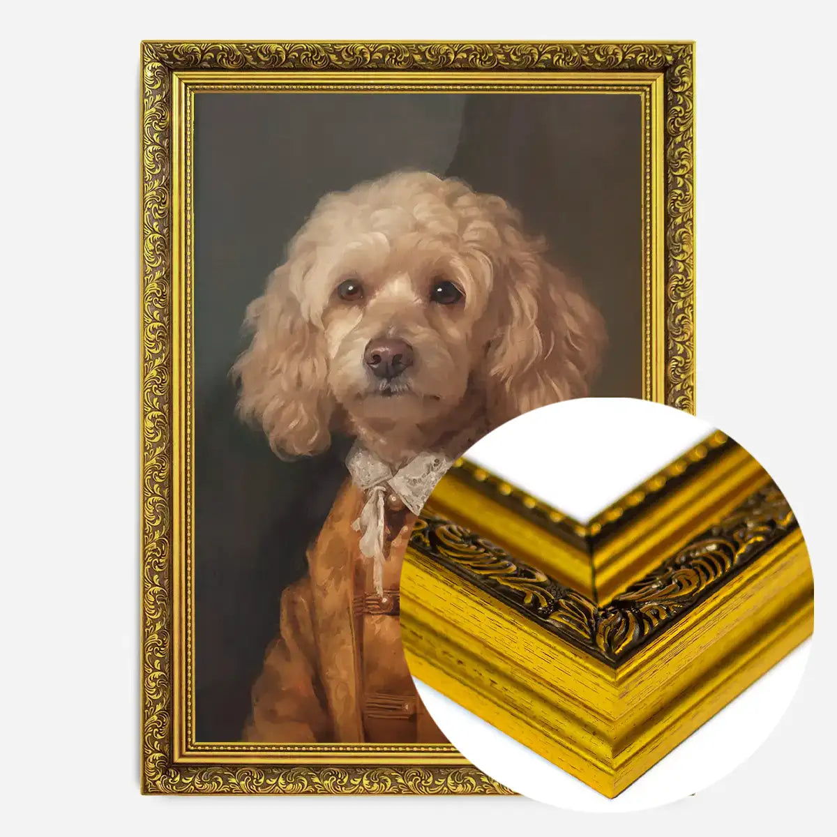 Golden Cockapoo Dog Portrait Print