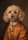 Golden Cockapoo Dog Portrait Print