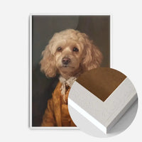 Golden Cockapoo Dog Portrait Print