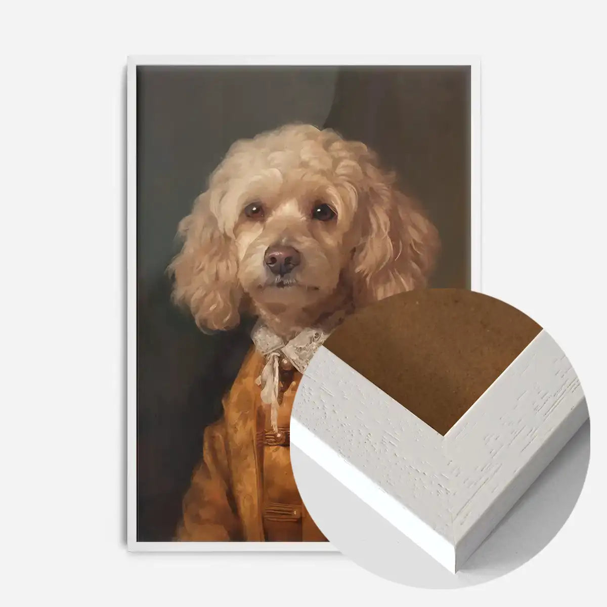 Golden Cockapoo Dog Portrait Print