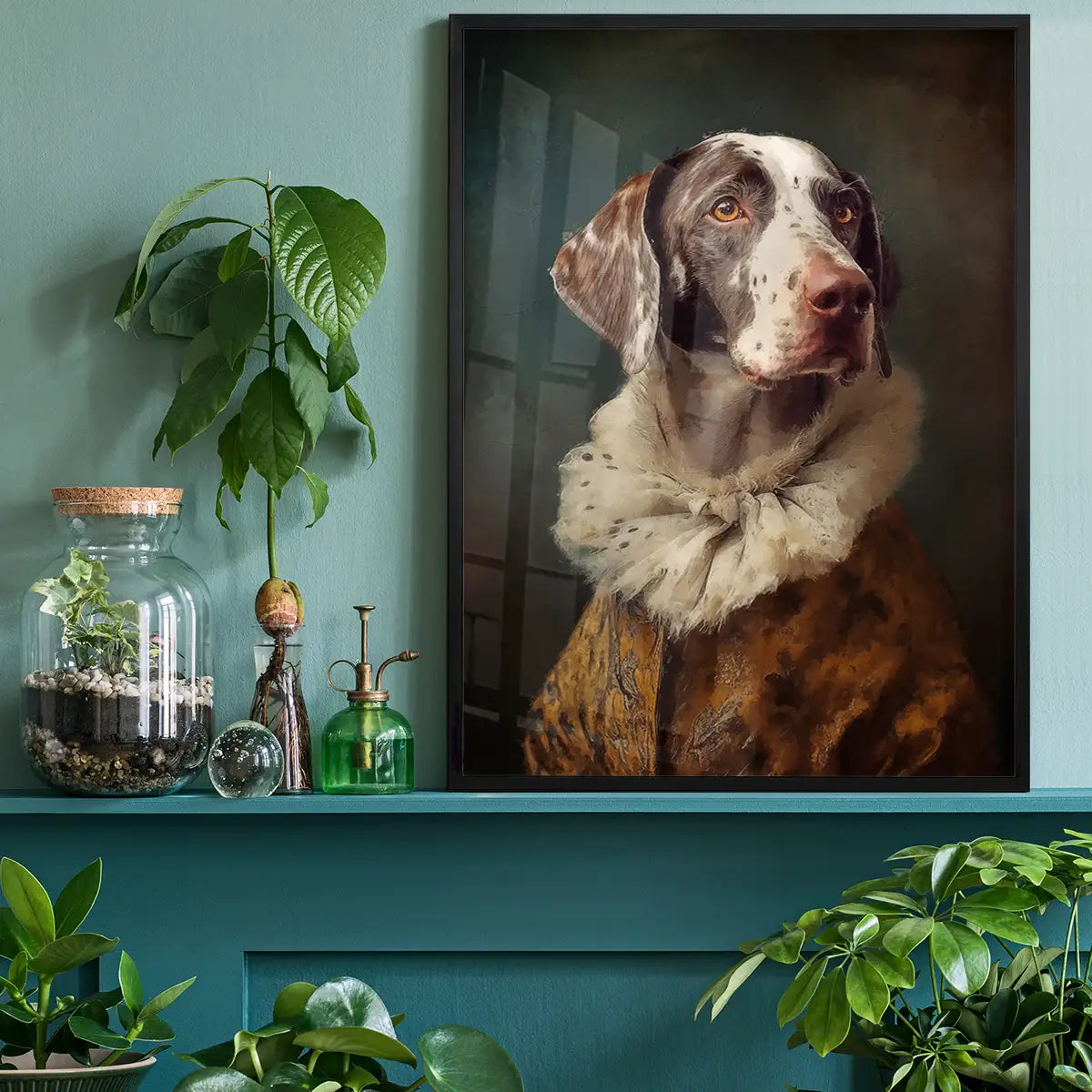 German Shorthaired Pointer GSP Dog Portrait Print