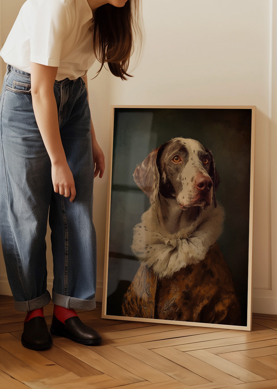 German Shorthaired Pointer GSP Dog Portrait Print