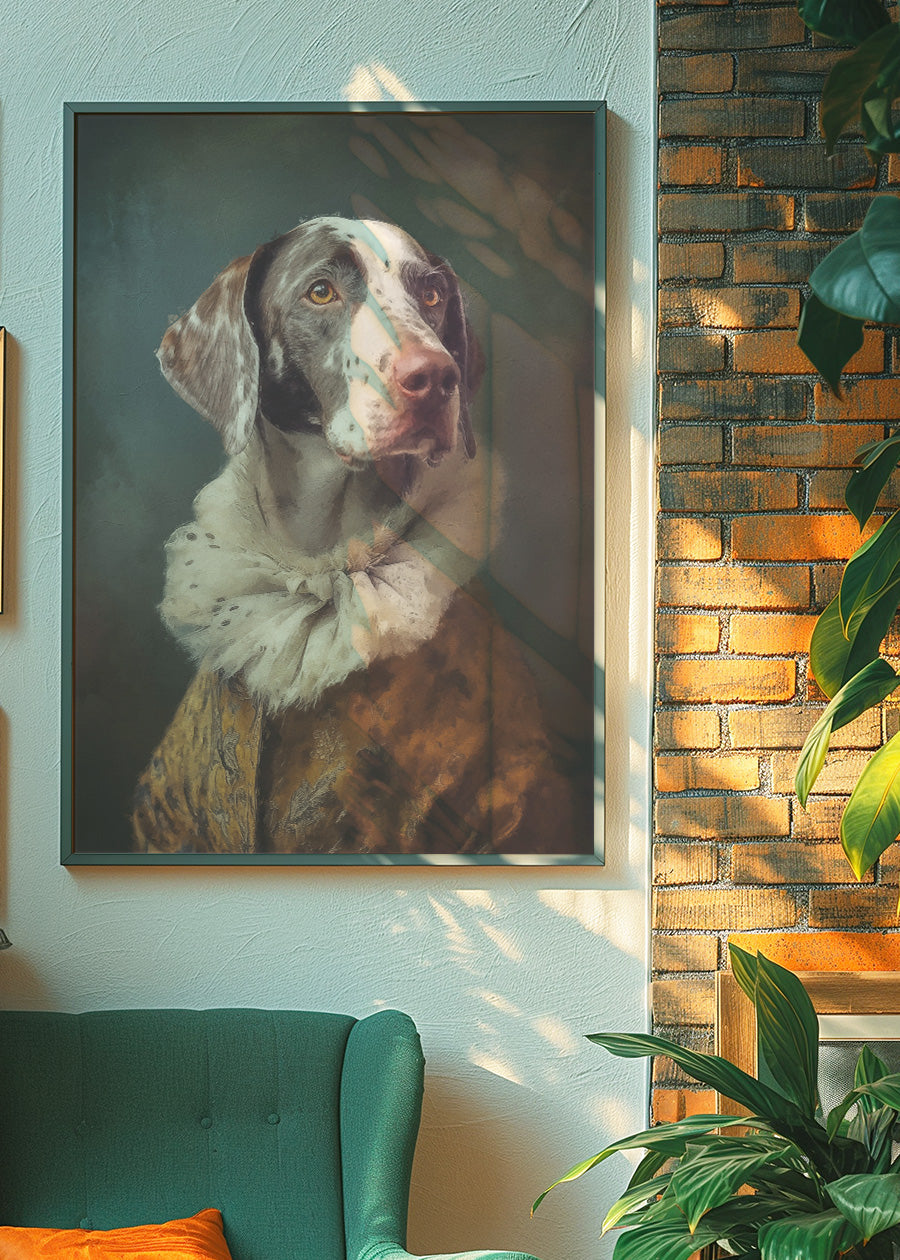 German Shorthaired Pointer GSP Dog Portrait Print