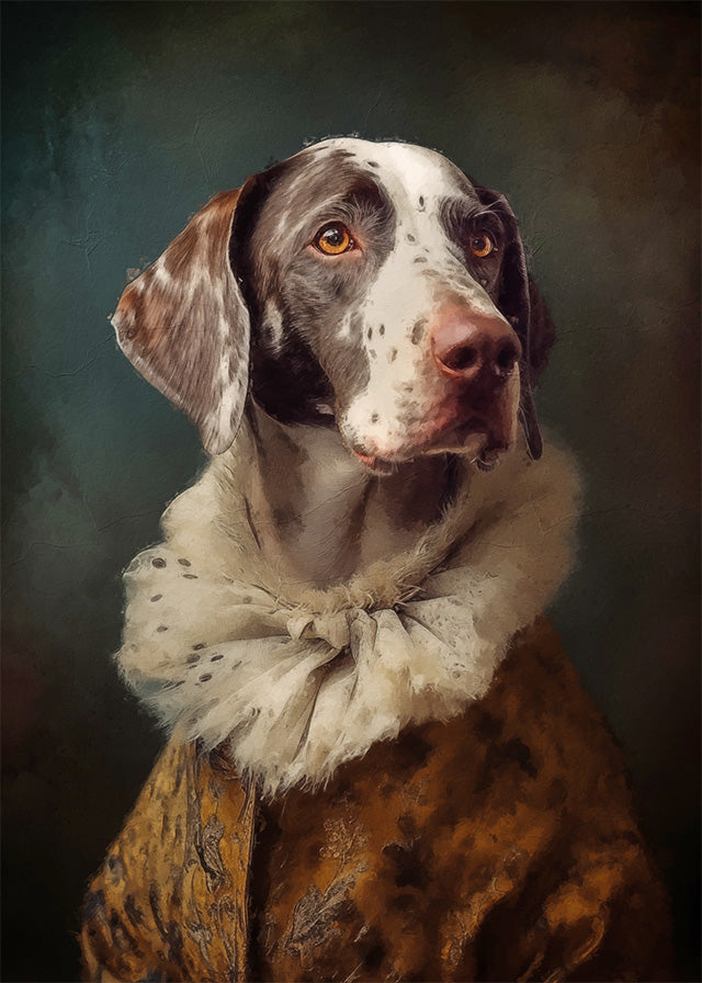 German Shorthaired Pointer GSP Dog Portrait Print