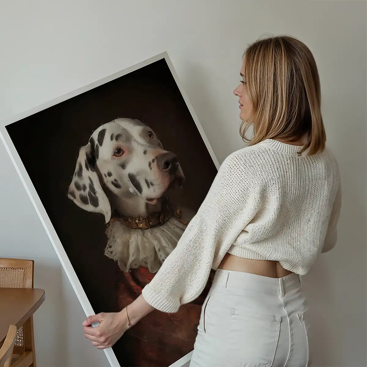 Dalmation Dog Portrait Print