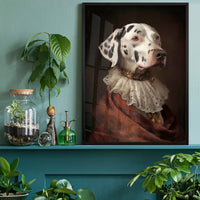 Dalmation Dog Portrait Print