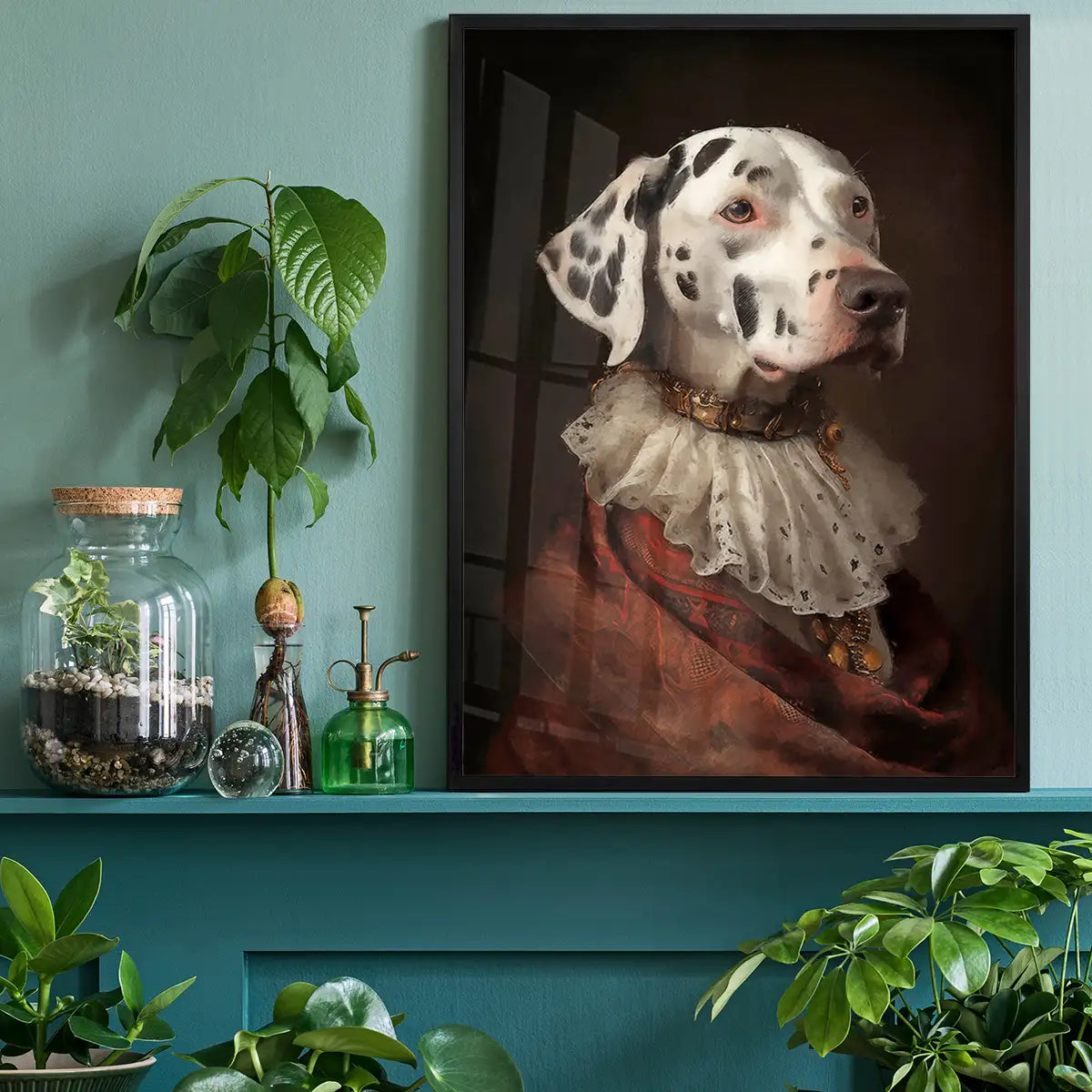 Dalmation Dog Portrait Print
