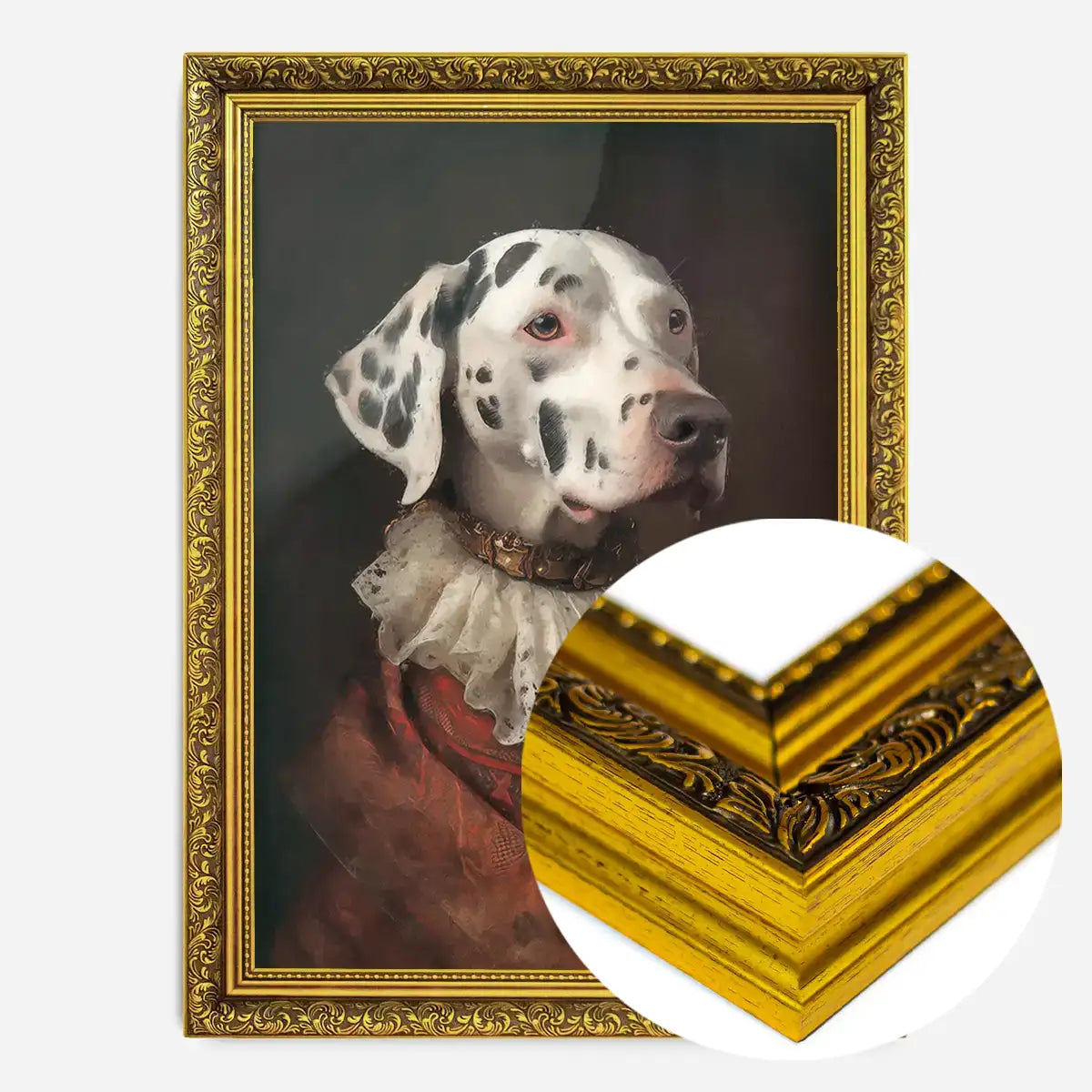 Dalmation Dog Portrait Print