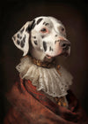 Dalmation Dog Portrait Print