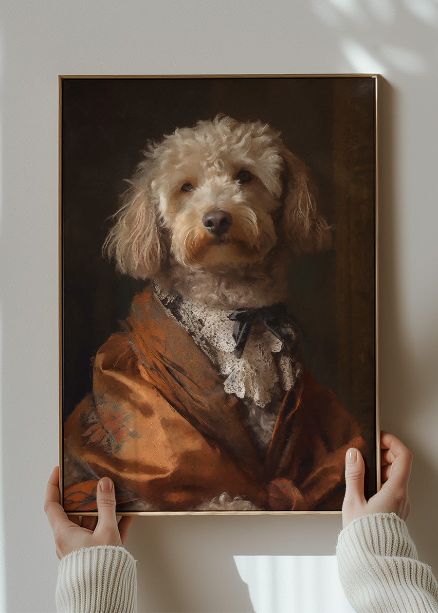 Cockapoo Dog Portrait Print