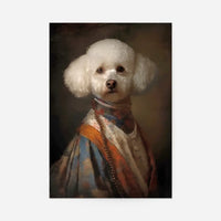 Bichon Frise Dog Portrait Print