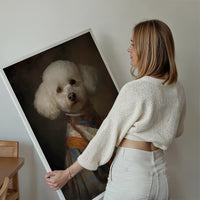Bichon Frise Dog Portrait Print