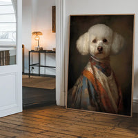 Bichon Frise Dog Portrait Print