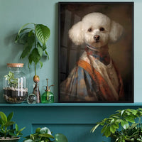 Bichon Frise Dog Portrait Print