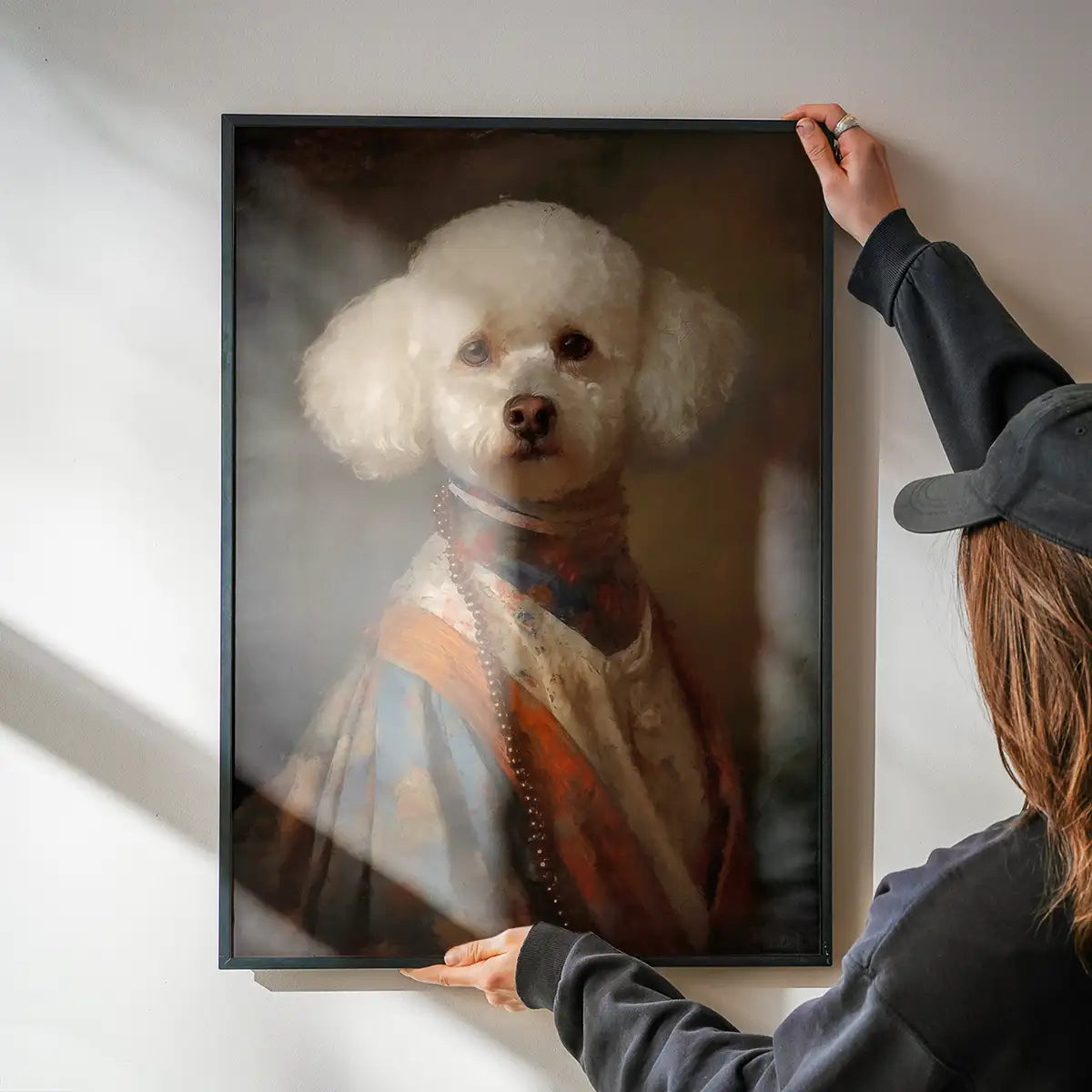 Bichon Frise Dog Portrait Print