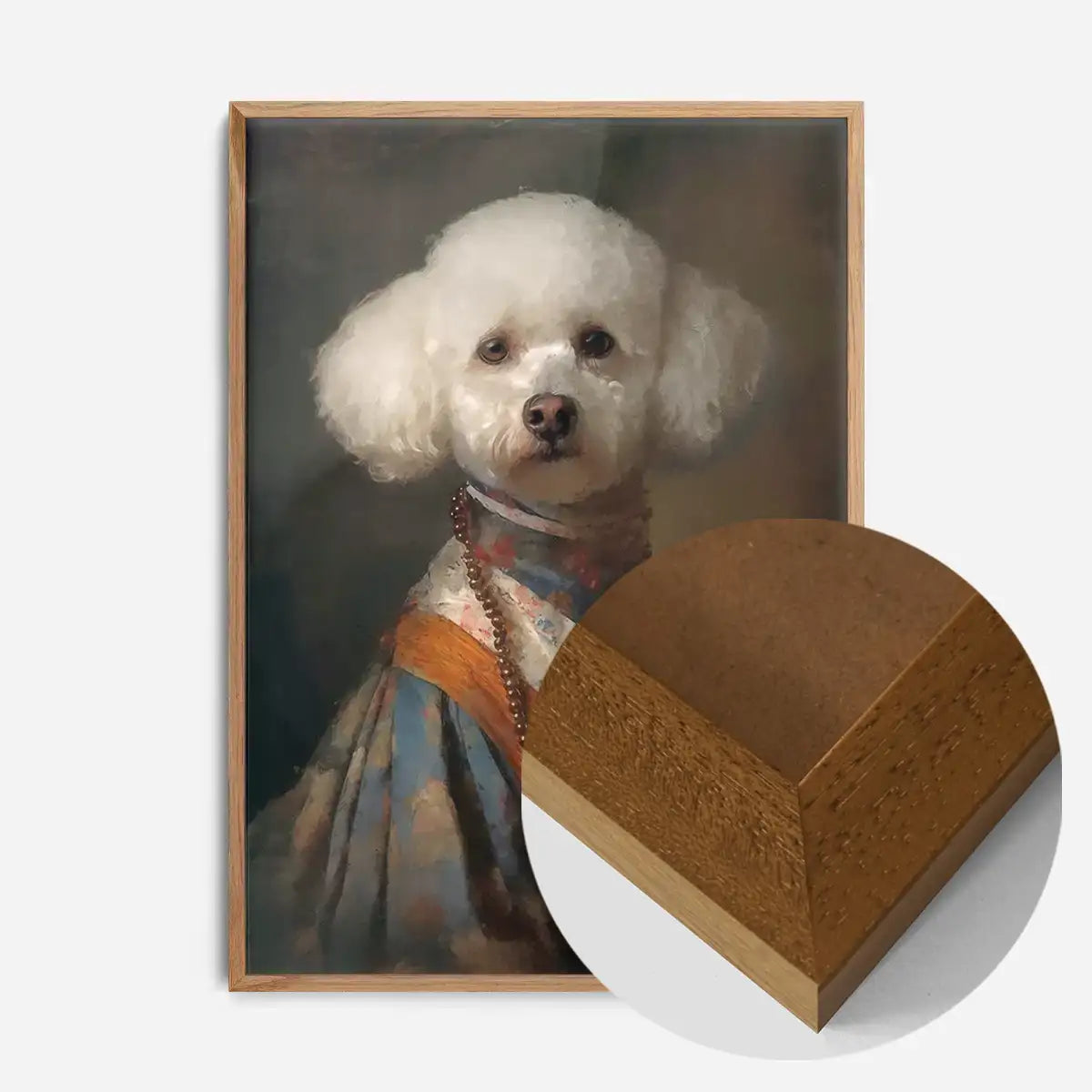 Bichon Frise Dog Portrait Print