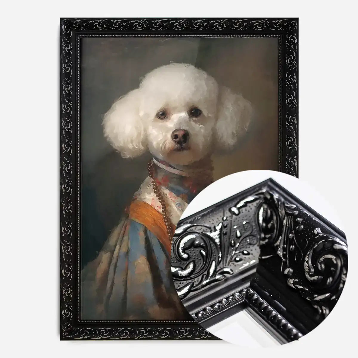 Bichon Frise Dog Portrait Print