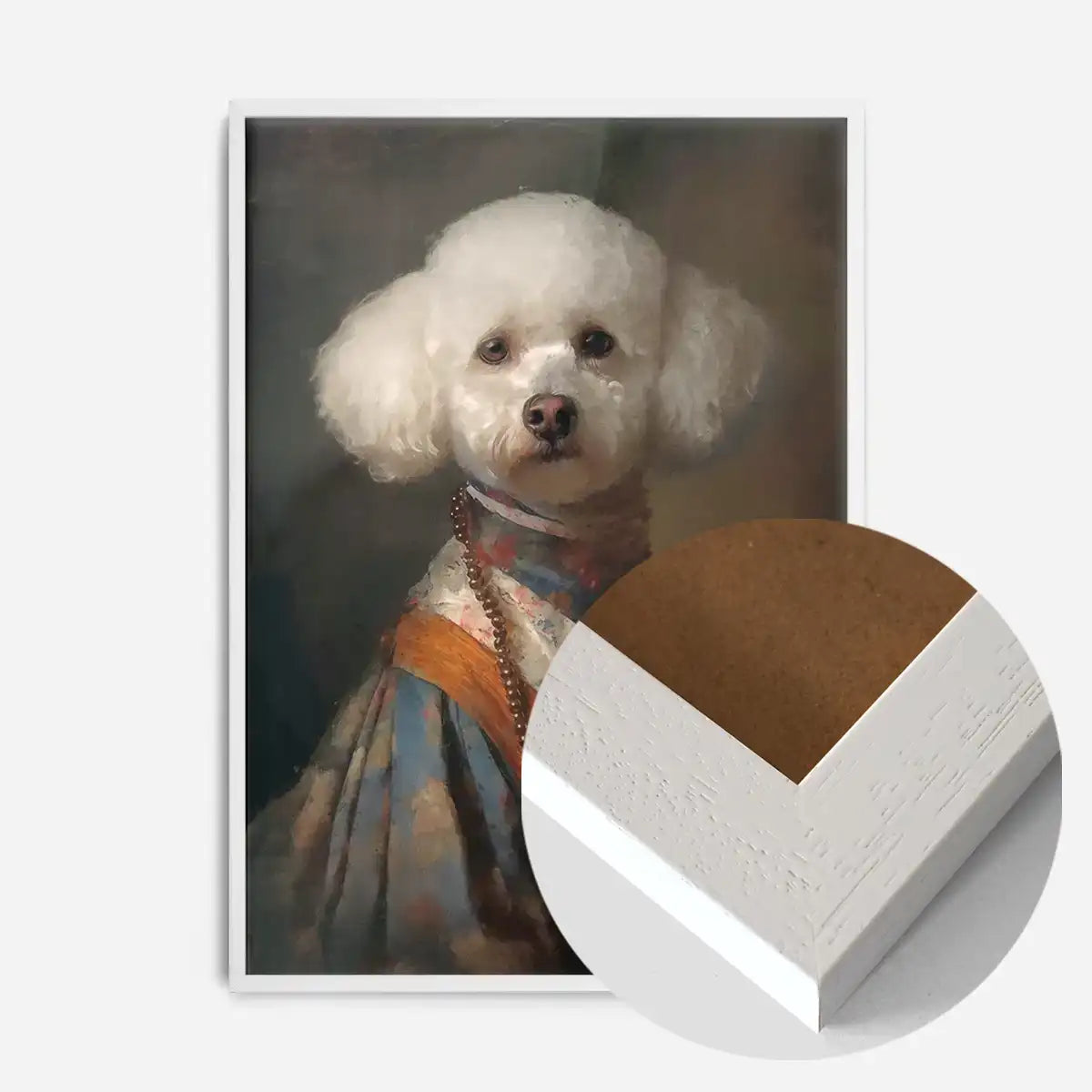 Bichon Frise Dog Portrait Print