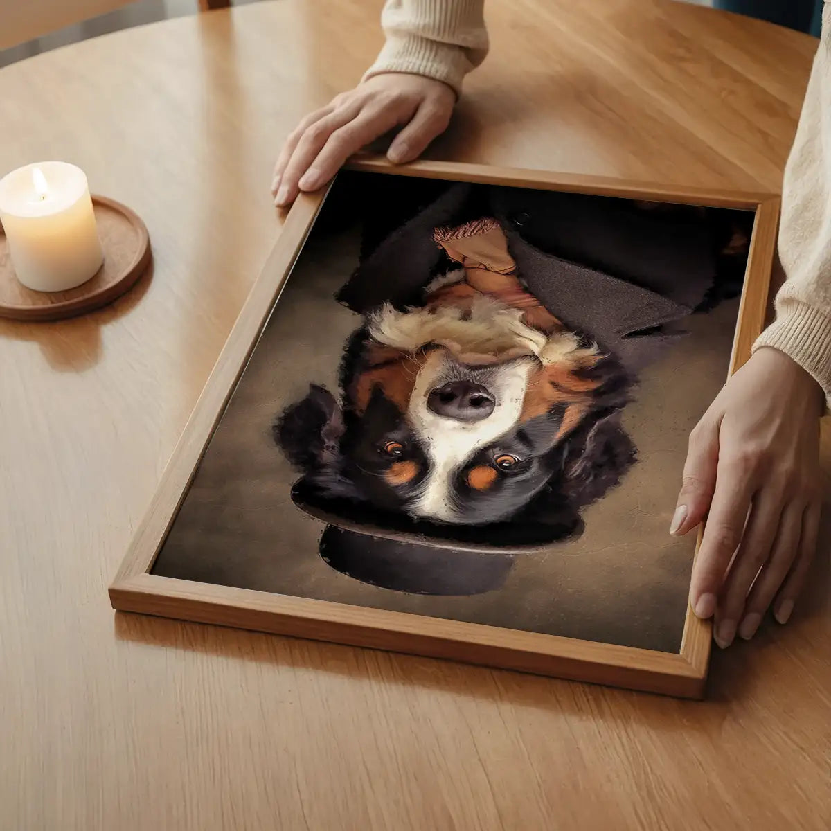 Bernese Mountain Dog Portrait Print