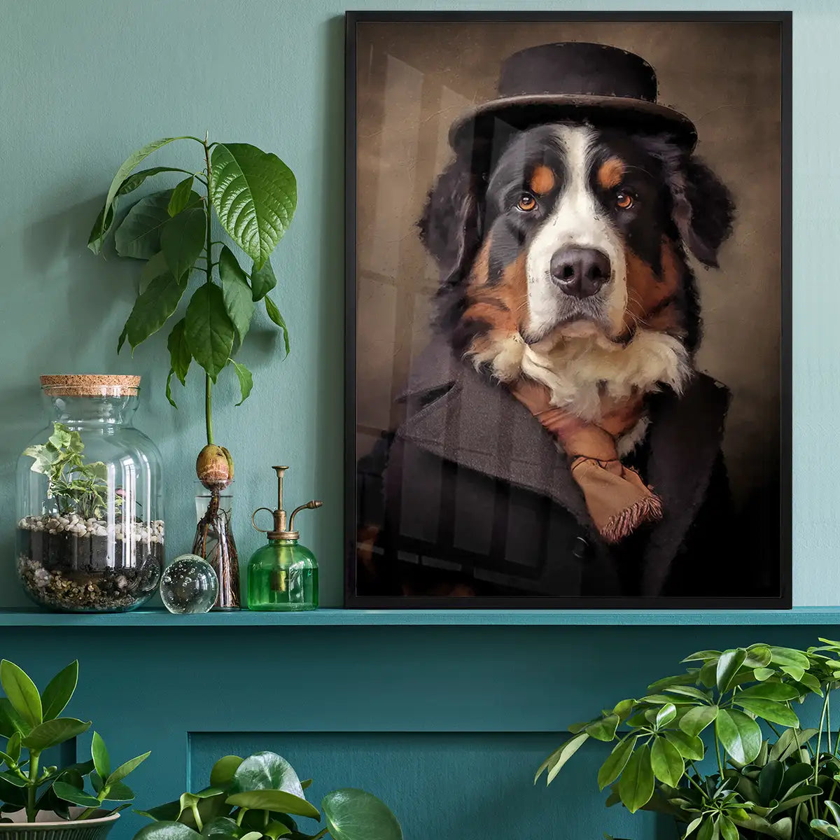 Bernese Mountain Dog Portrait Print