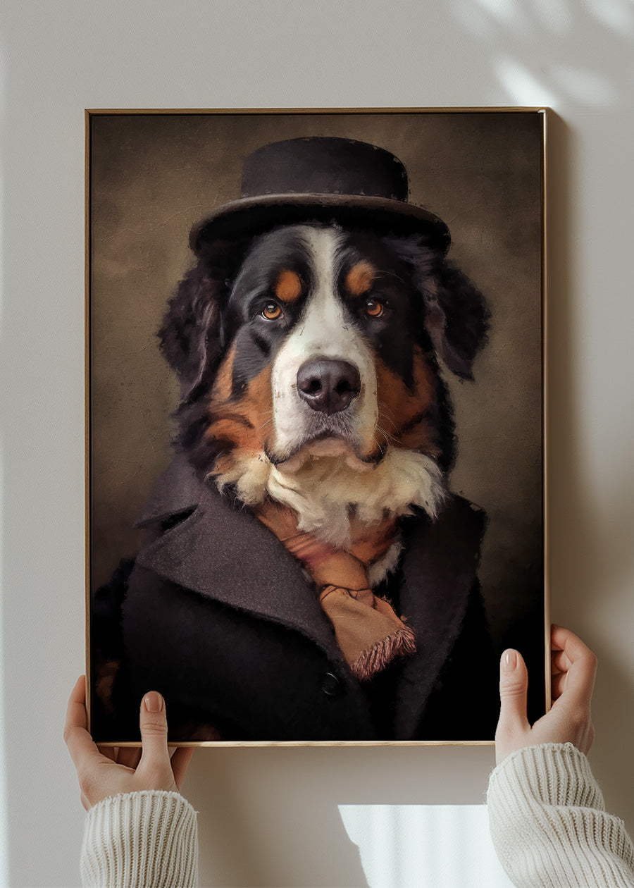 Bernese Mountain Dog Portrait Print