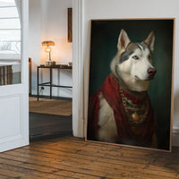 Husky Dog Portrait Print