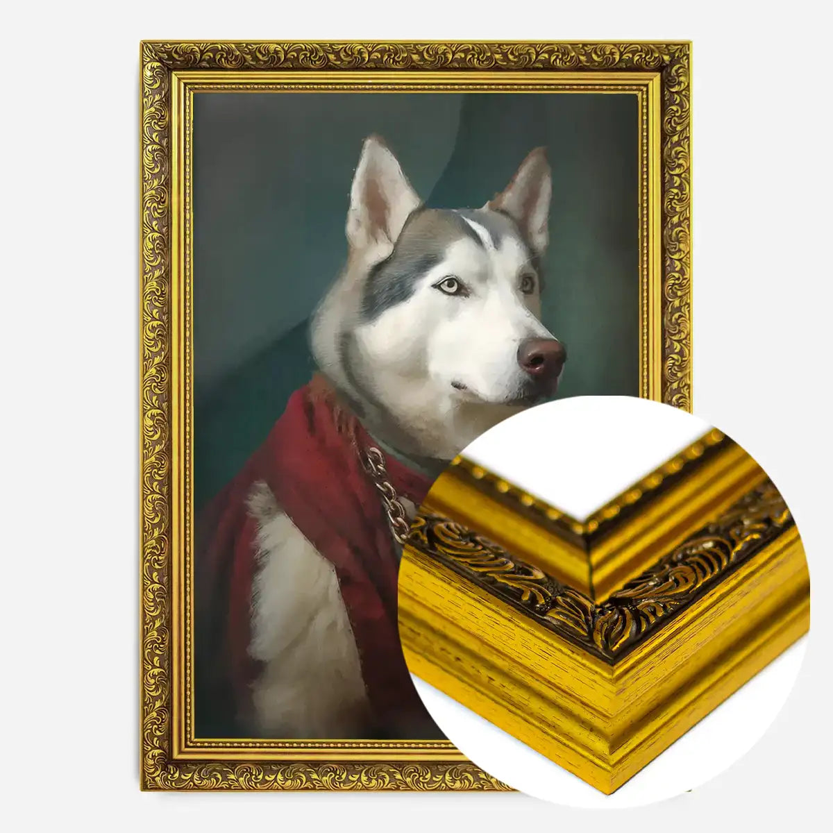 Husky Dog Portrait Print