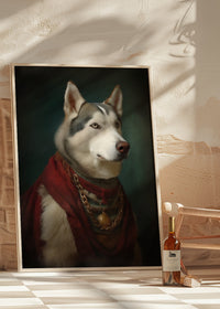 Husky Dog Portrait Print