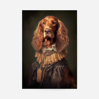 Irish Setter Dog Portrait Print