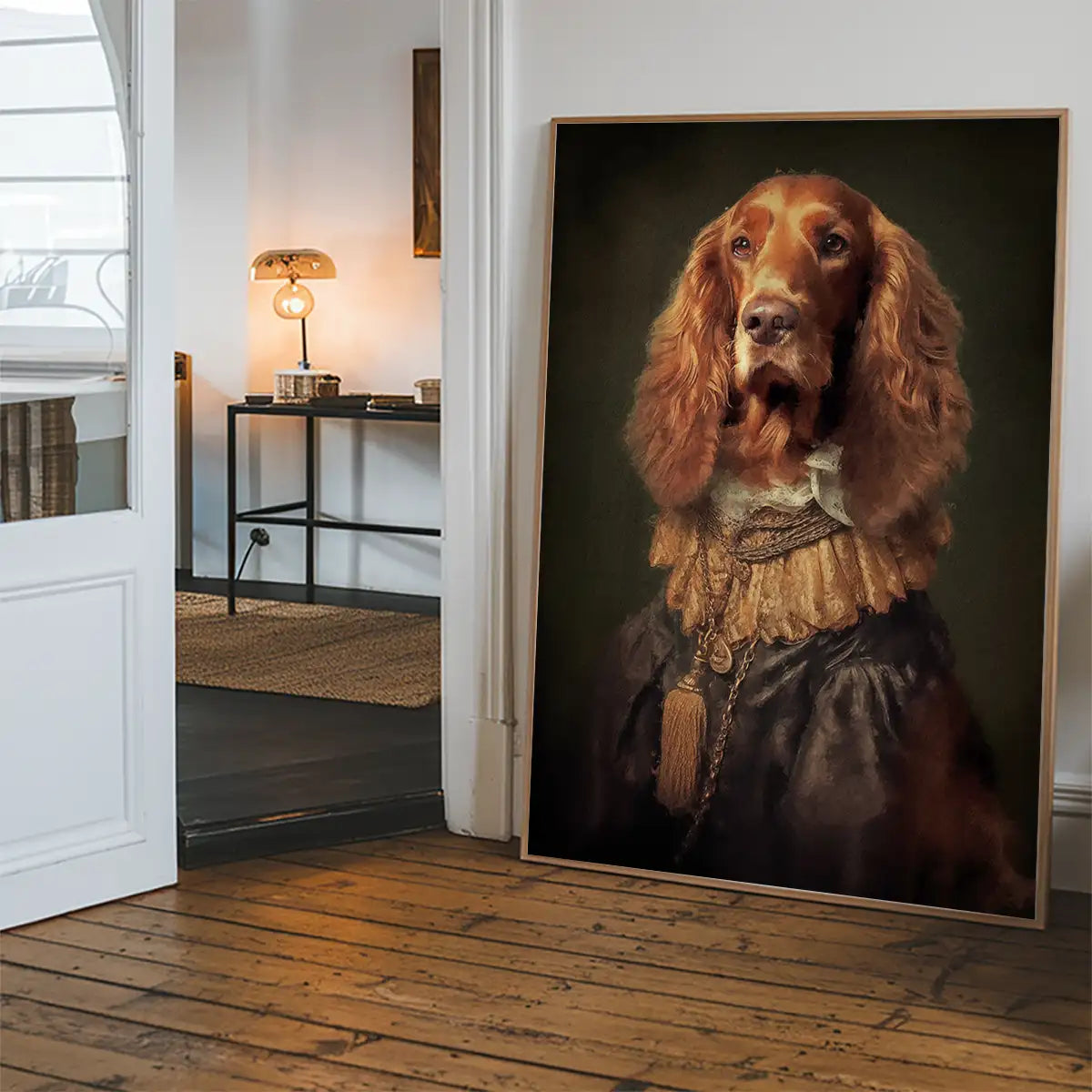 Irish Setter Dog Portrait Print