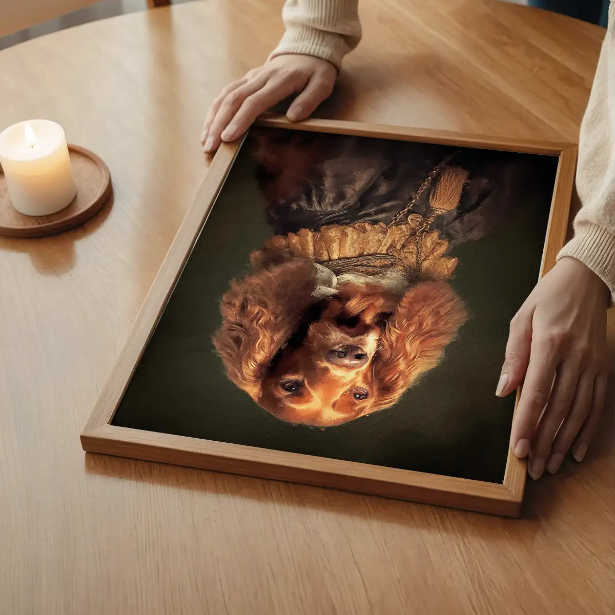 Irish Setter Dog Portrait Print