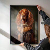 Irish Setter Dog Portrait Print