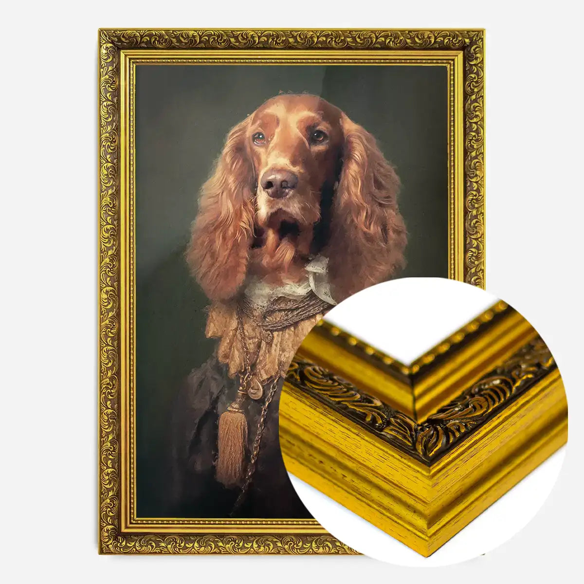 Irish Setter Dog Portrait Print