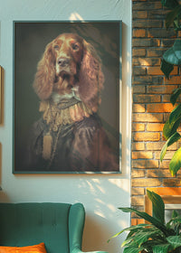 Irish Setter Dog Portrait Print