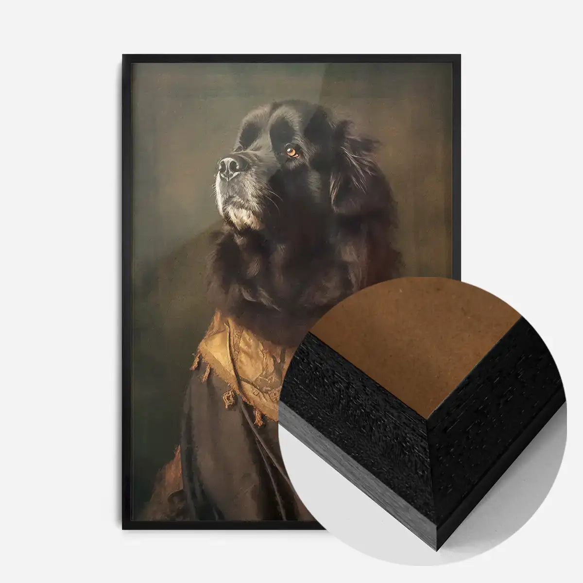 Newfoundland Dog Portrait Print