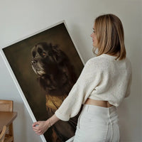 Newfoundland Dog Portrait Print