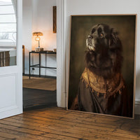 Newfoundland Dog Portrait Print