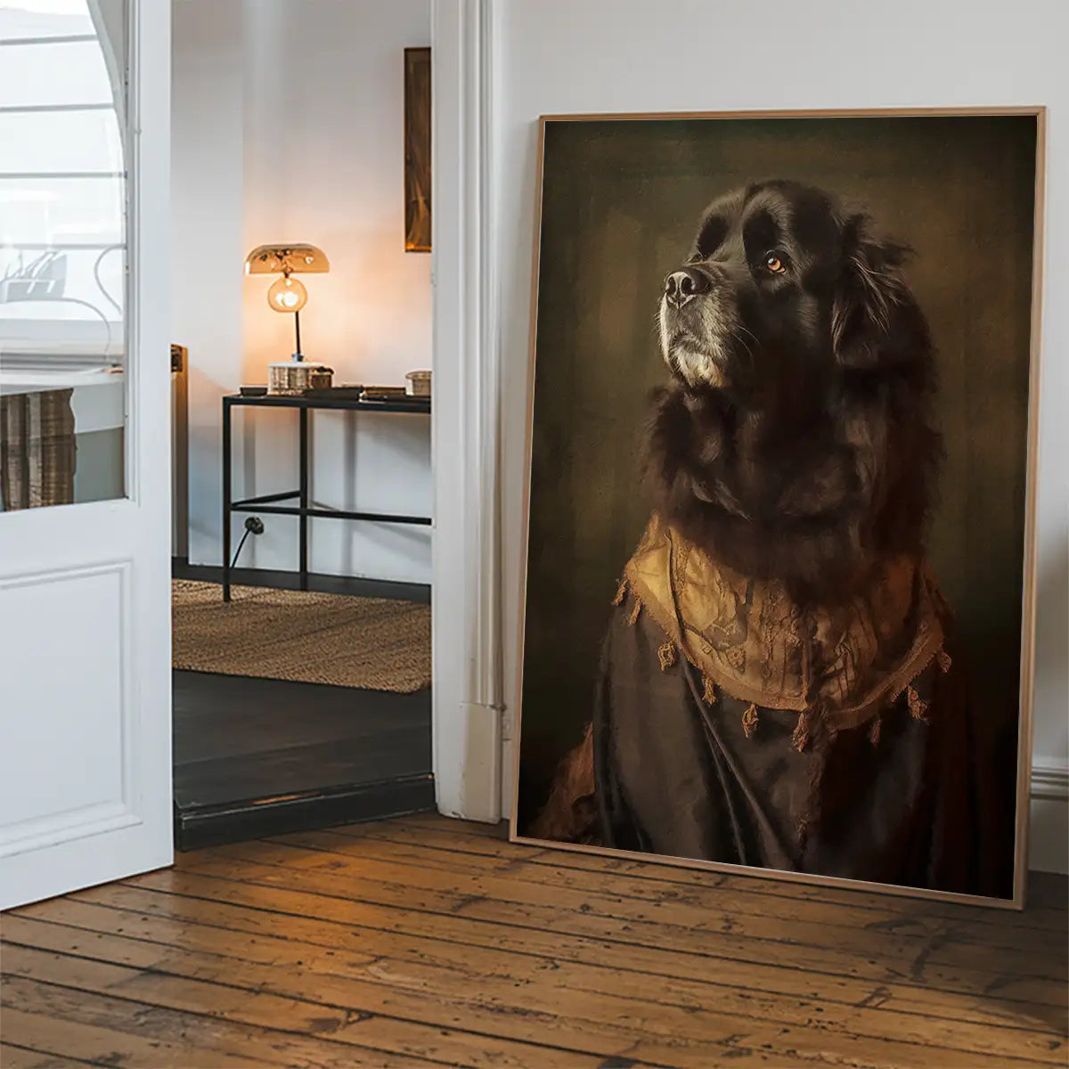 Newfoundland Dog Portrait Print