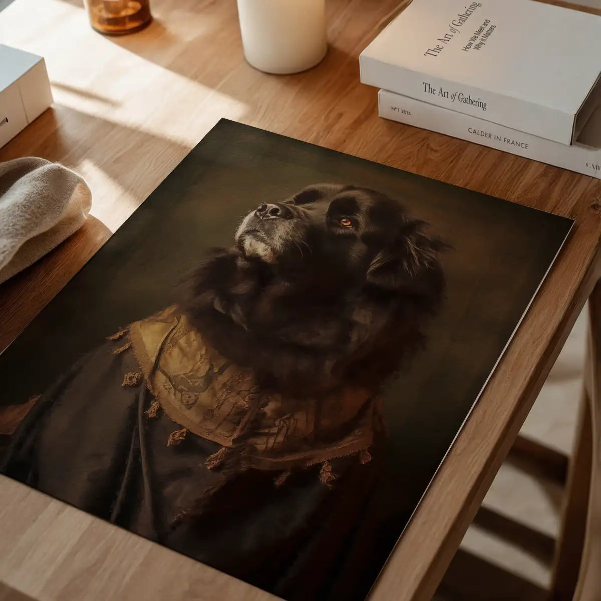 Newfoundland Dog Portrait Print
