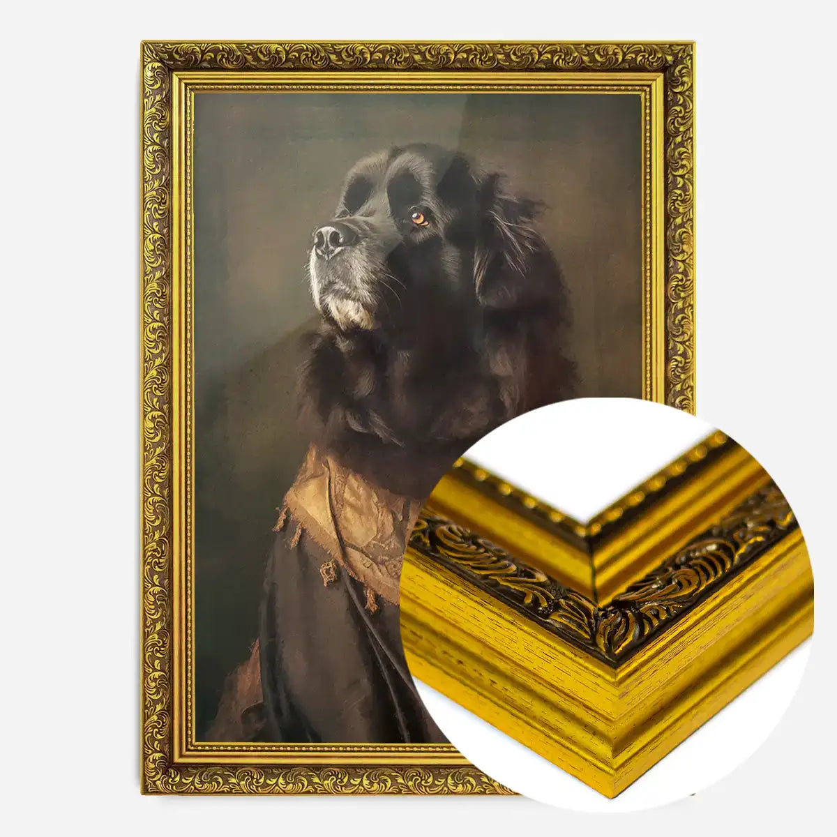 Newfoundland Dog Portrait Print