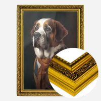 St Bernard Dog Portrait Print