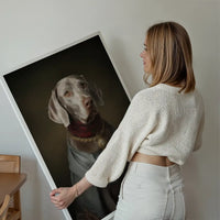 Weimaraner Dog Portrait Print