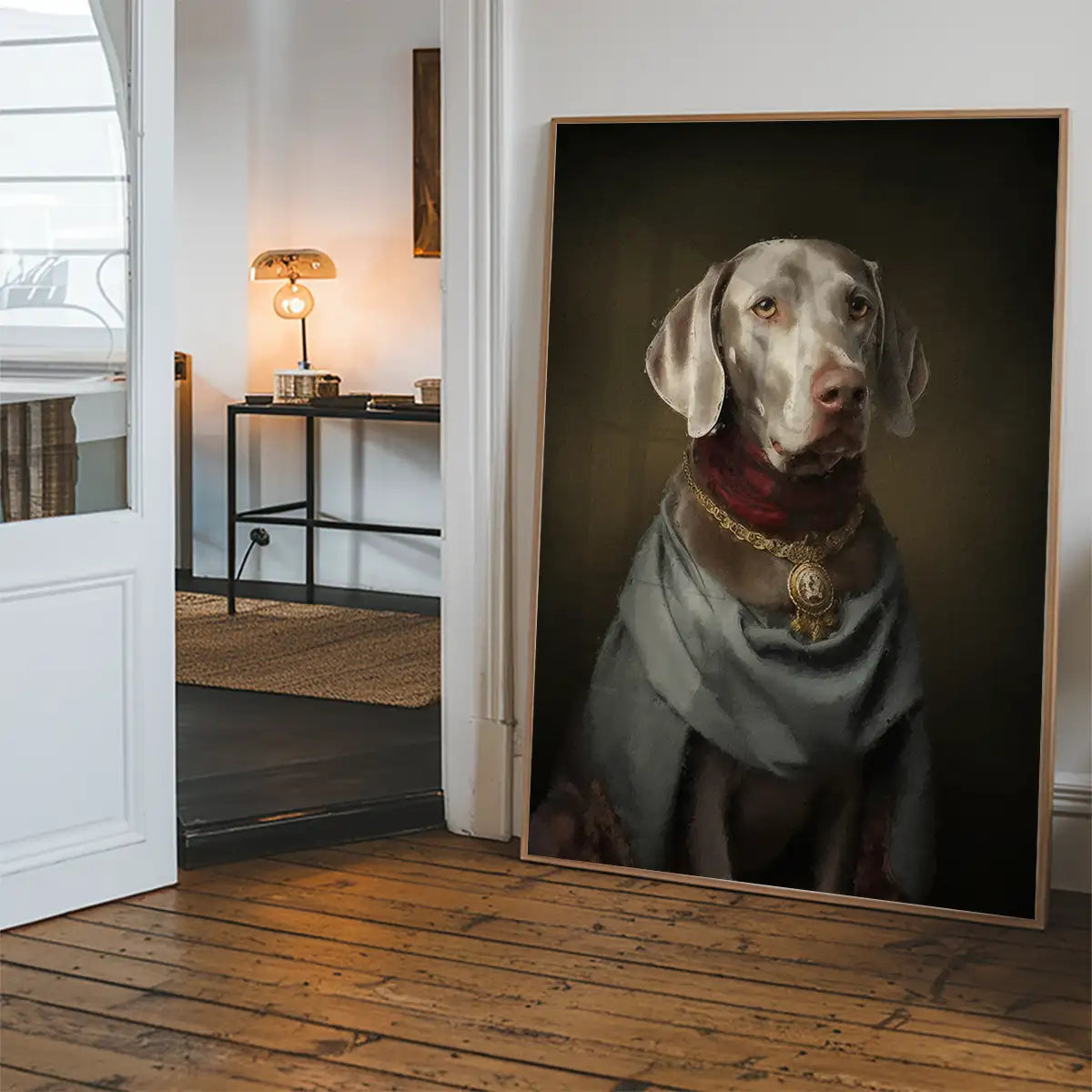 Weimaraner Dog Portrait Print