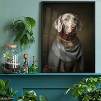 Weimaraner Dog Portrait Print