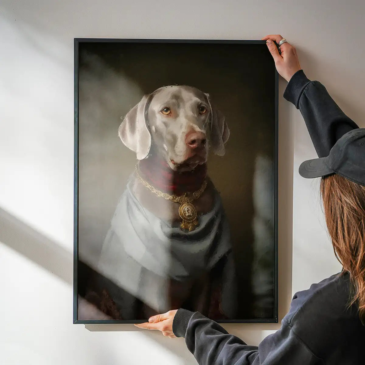 Weimaraner Dog Portrait Print