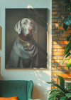 Weimaraner Dog Portrait Print